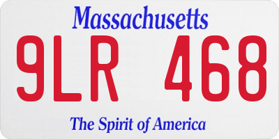 MA license plate 9LR468