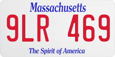 MA license plate 9LR469