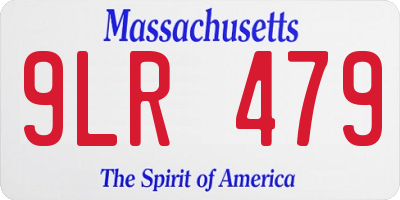 MA license plate 9LR479