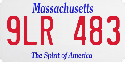 MA license plate 9LR483