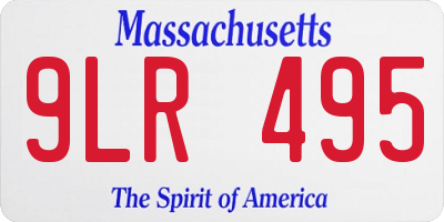 MA license plate 9LR495