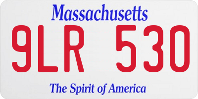 MA license plate 9LR530