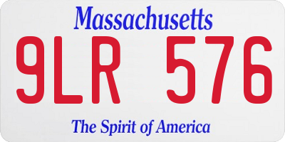 MA license plate 9LR576