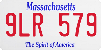 MA license plate 9LR579