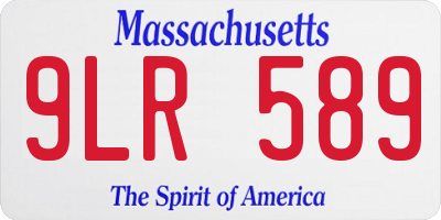 MA license plate 9LR589