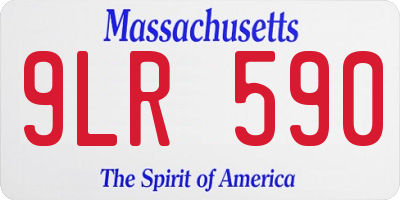 MA license plate 9LR590