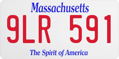 MA license plate 9LR591