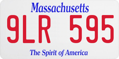 MA license plate 9LR595