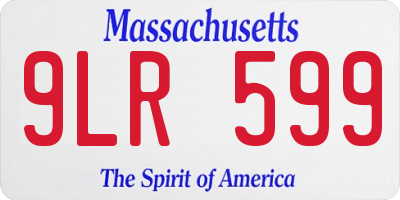 MA license plate 9LR599