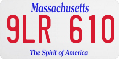 MA license plate 9LR610