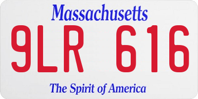 MA license plate 9LR616