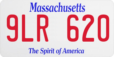 MA license plate 9LR620
