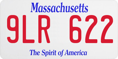 MA license plate 9LR622