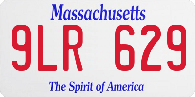 MA license plate 9LR629