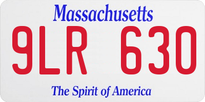 MA license plate 9LR630