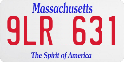 MA license plate 9LR631