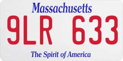 MA license plate 9LR633