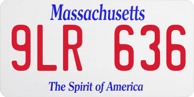 MA license plate 9LR636