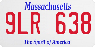 MA license plate 9LR638
