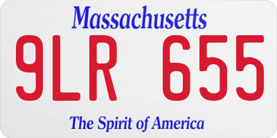 MA license plate 9LR655