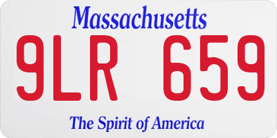 MA license plate 9LR659