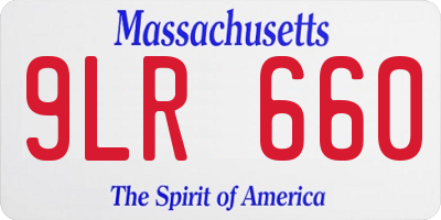 MA license plate 9LR660