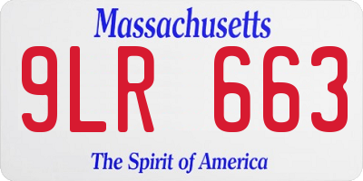 MA license plate 9LR663