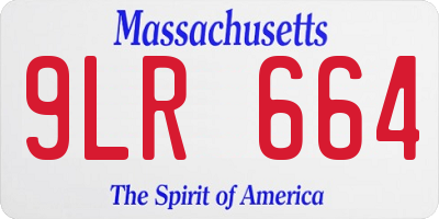 MA license plate 9LR664