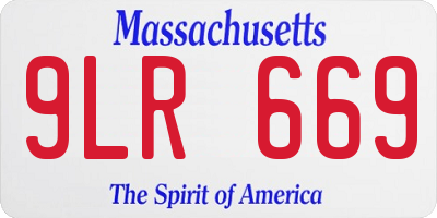 MA license plate 9LR669