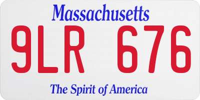 MA license plate 9LR676