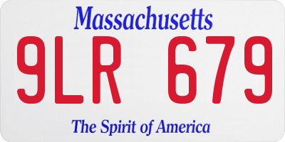 MA license plate 9LR679
