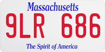 MA license plate 9LR686