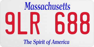 MA license plate 9LR688