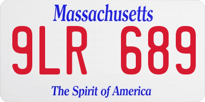 MA license plate 9LR689
