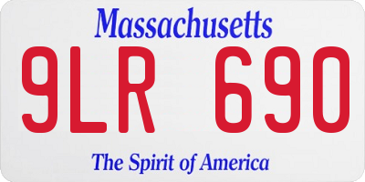 MA license plate 9LR690