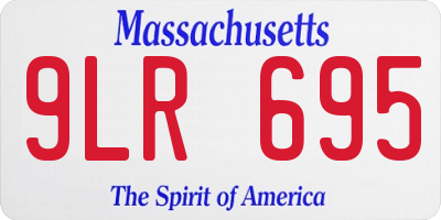 MA license plate 9LR695