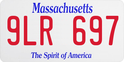 MA license plate 9LR697