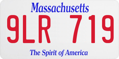 MA license plate 9LR719