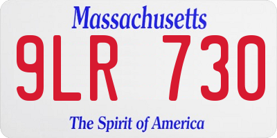 MA license plate 9LR730