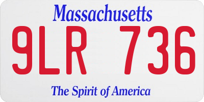 MA license plate 9LR736