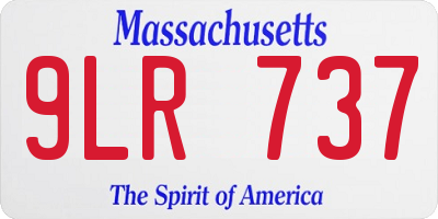 MA license plate 9LR737