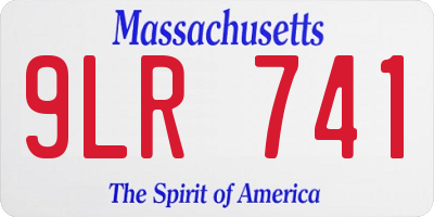 MA license plate 9LR741