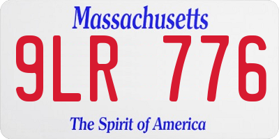 MA license plate 9LR776
