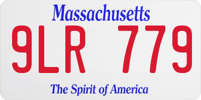 MA license plate 9LR779