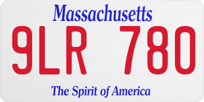 MA license plate 9LR780