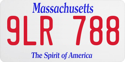 MA license plate 9LR788