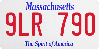 MA license plate 9LR790