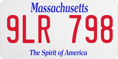 MA license plate 9LR798