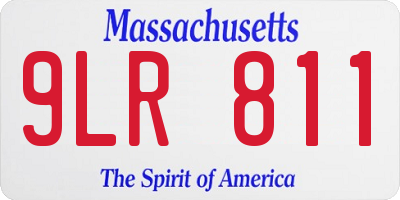 MA license plate 9LR811