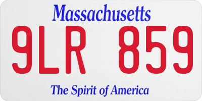 MA license plate 9LR859